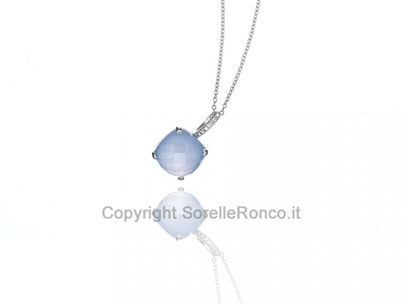 GIROCOLLO DIAMANTI E CALCEDONIO