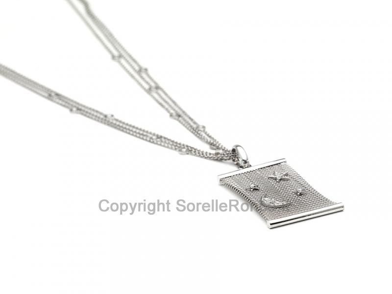 COLLANA ORO BIANCO E DIAMANTI 0.27 CT