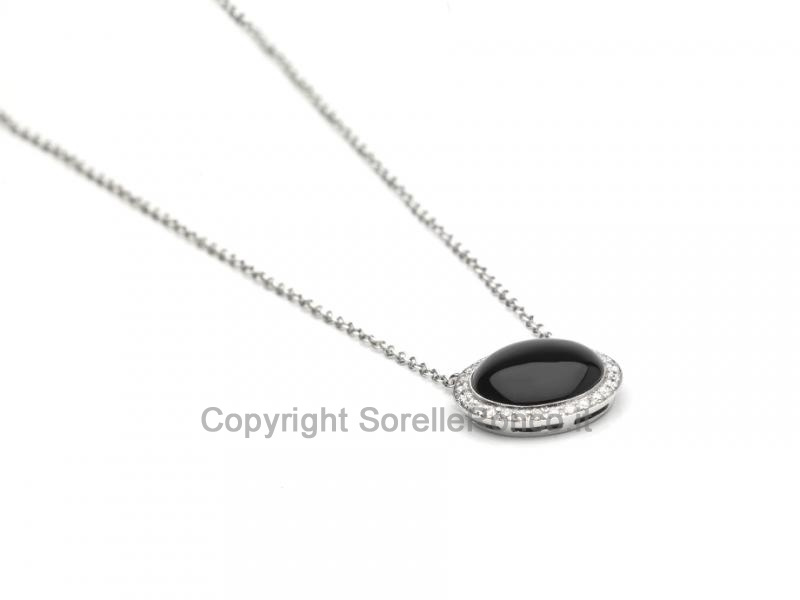 COLLANA DIAMANTI E ONICE