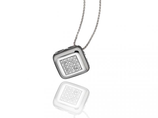 CF01639 - Collana con Pendente Diamanti 0.20 Ct