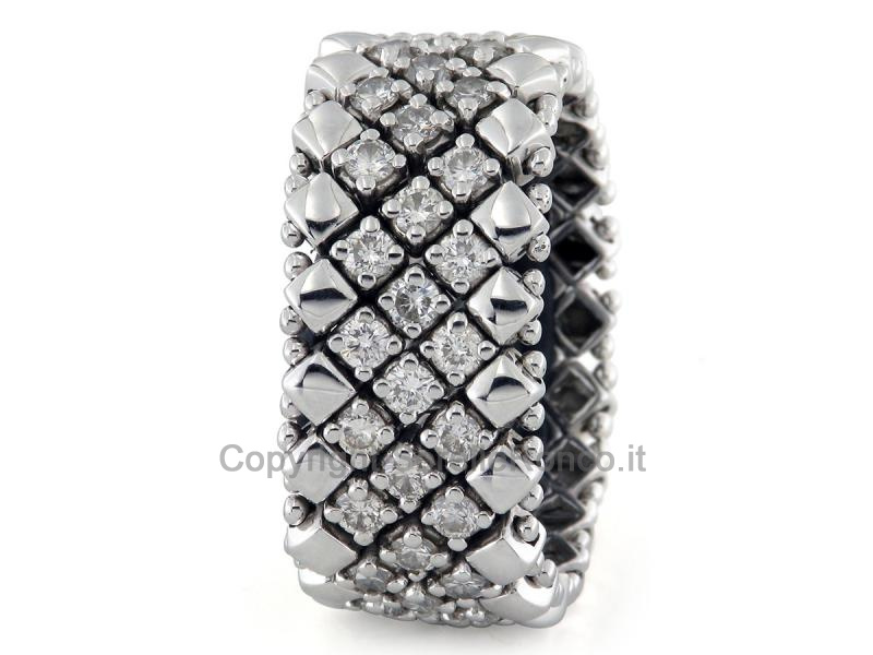 ANELLO A FASCIA SNODATO IN ORO E DIAMANTI