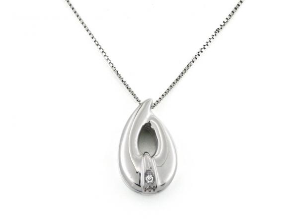 CF01649 - Collana con Pendente Goccia e Puntoluce