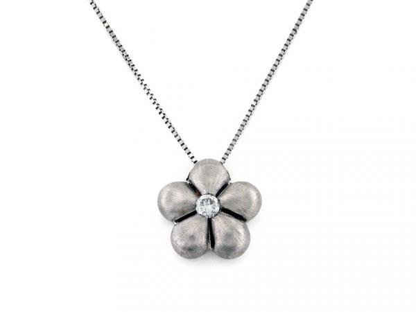 CF01650 - Collana con Pendente Fiore e Puntoluce