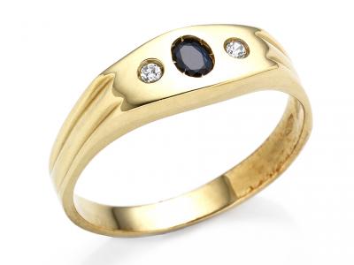 Anello Oro Giallo 18 Kt e Zirconi