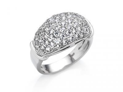 Anello Oro con Zirconi Pavè