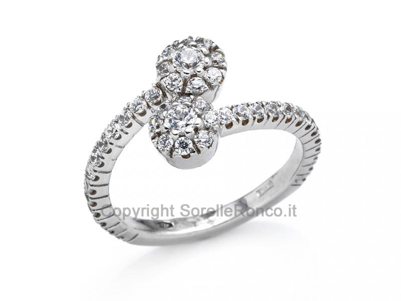 ANELLO RIVIERA ORO CON ZIRCONI 