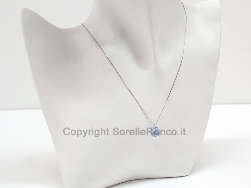 COLLANA CON PENDENTE ACQUAMARINA 2.40 CT