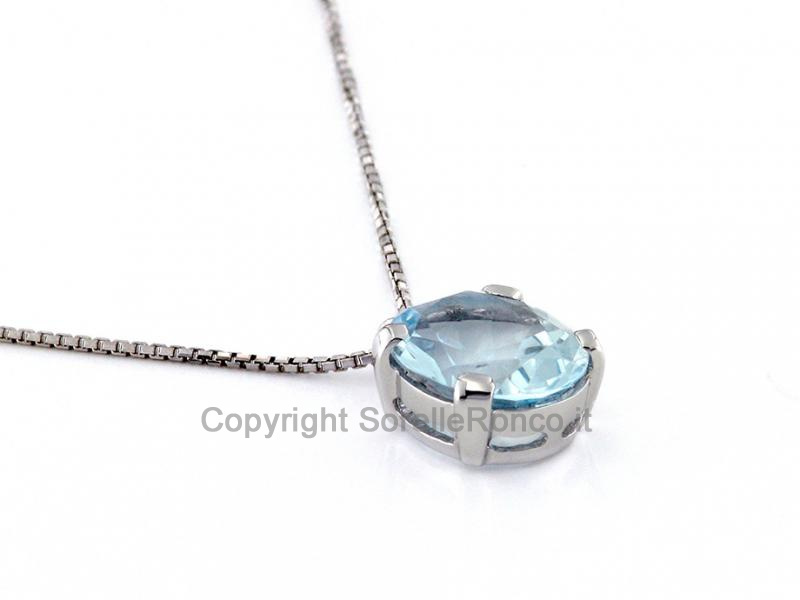 COLLANA CON PENDENTE ACQUAMARINA 2.90 CT