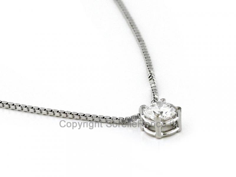 COLLANA PUNTO LUCE DIAMANTE 0.35 CT