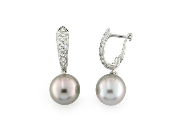 CF01802 - Orecchini con Perle Tahiti ø 10.5 mm