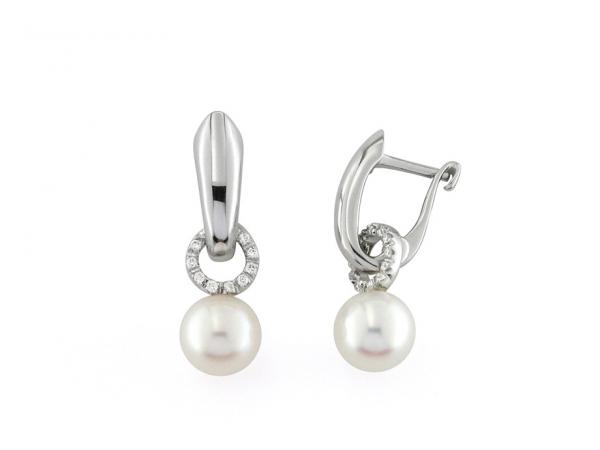 CF01803 - Orecchini con Perle Acqua Dolce ø 8 mm