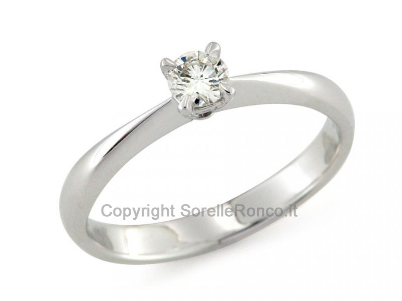 ANELLO SOLITARIO CON DIAMANTE DA 0.32 CT