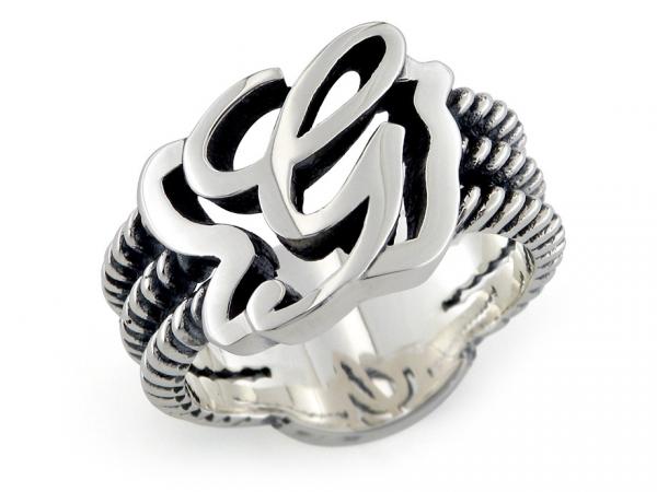 CF01809 - Anello a 3 Fili con Iniziale Singola