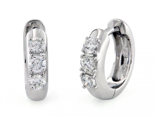 CF01813 - Orecchini Oro e Diamanti Trilogy 0.48 Ct