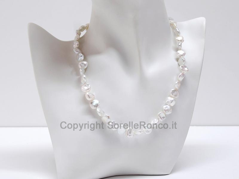 COLLANA PERLE BAROCCHE DA Ø 9-10 MM