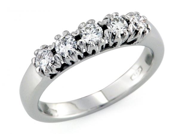 CF01824 - Anello Riviera Oro e Diamanti da 0.57 Ct