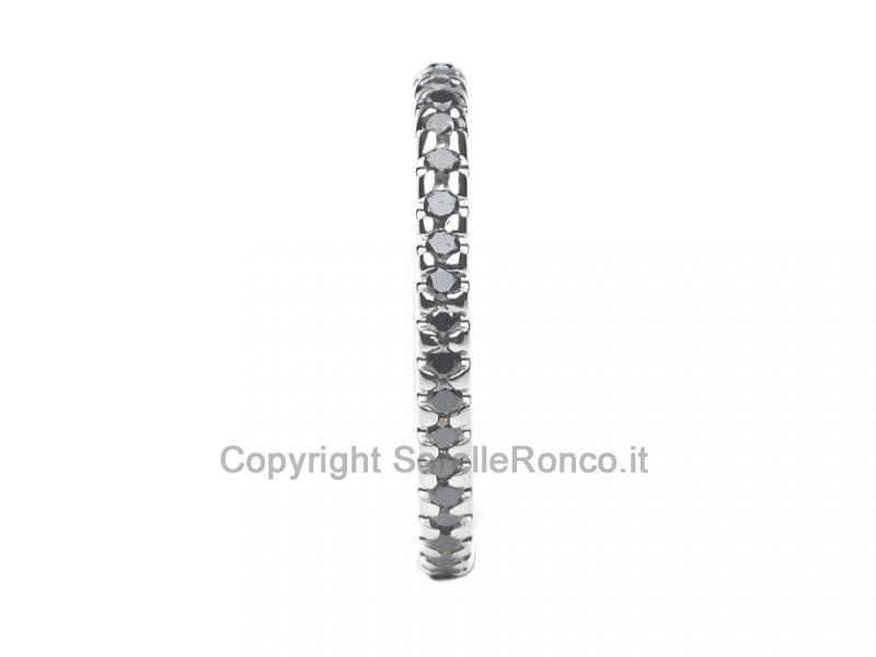 ANELLO ETERNITY DIAMANTI NERI 0.57 CT