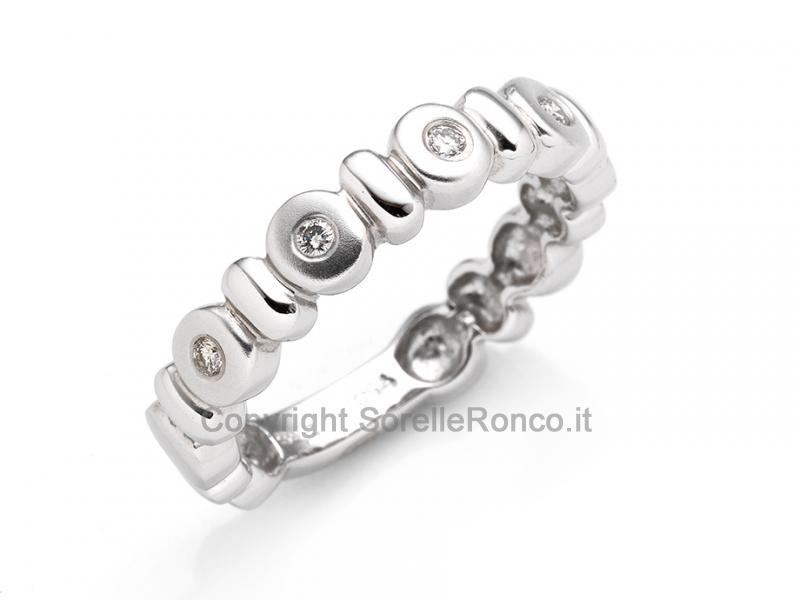 ANELLO ETERNITY CON DIAMANTI 0.10 CT