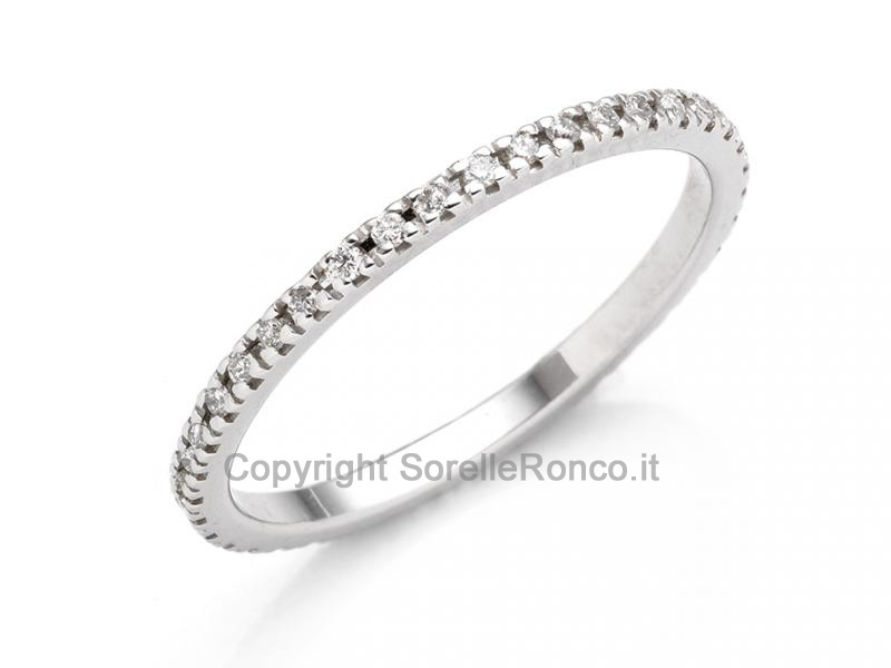 ANELLO ETERNITY CON DIAMANTI 0.20 CT