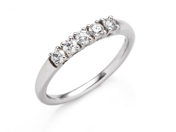 CF01847 - Anello Riviera Oro e Diamanti da 0.44 Ct