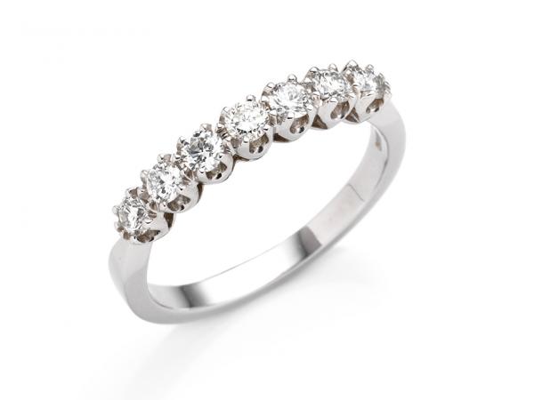 CF01848 - Anello Riviera Oro e Diamanti da 0.48 Ct