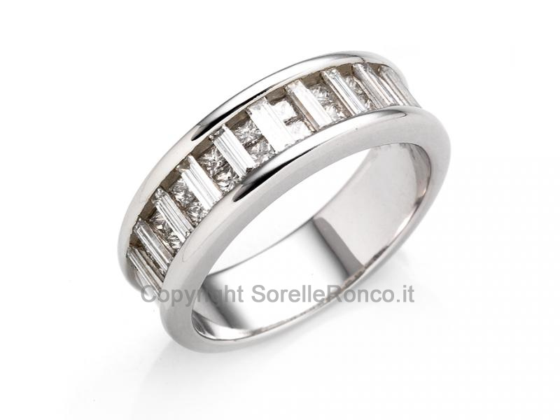 ANELLO RIVIERA ORO E DIAMANTI DA 1.25 CT