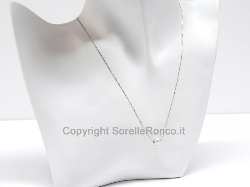 GIROCOLLO ORO E PERLA Ø 7.5-8 MM