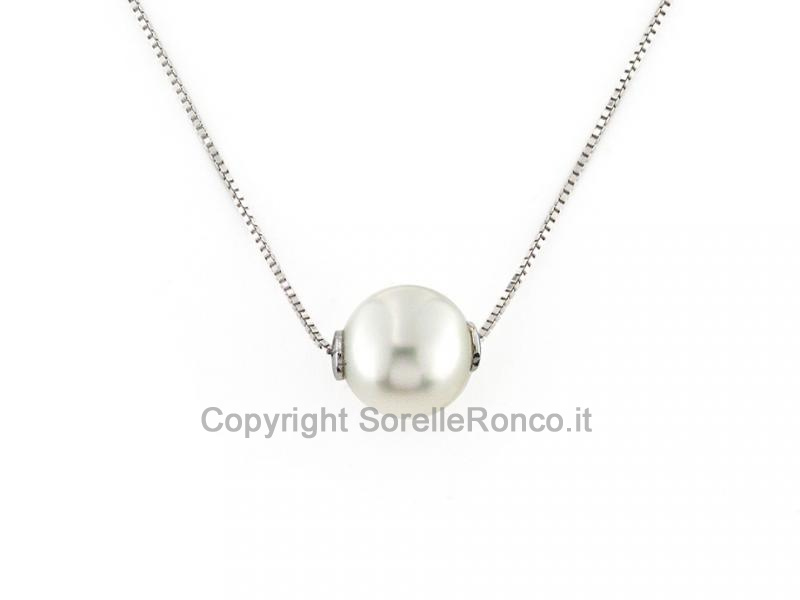 GIROCOLLO ORO E PERLA Ø 7.5-8 MM