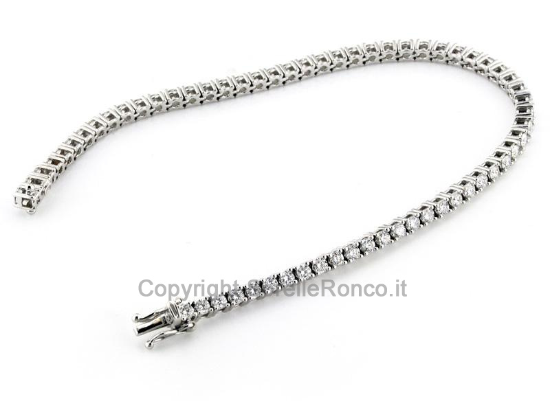 BRACCIALE TENNIS CON DIAMANTI 3.15 CT