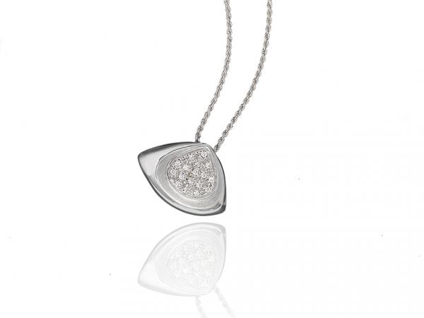 CF01896 - Collana con Pendente Diamanti 0.13 Ct