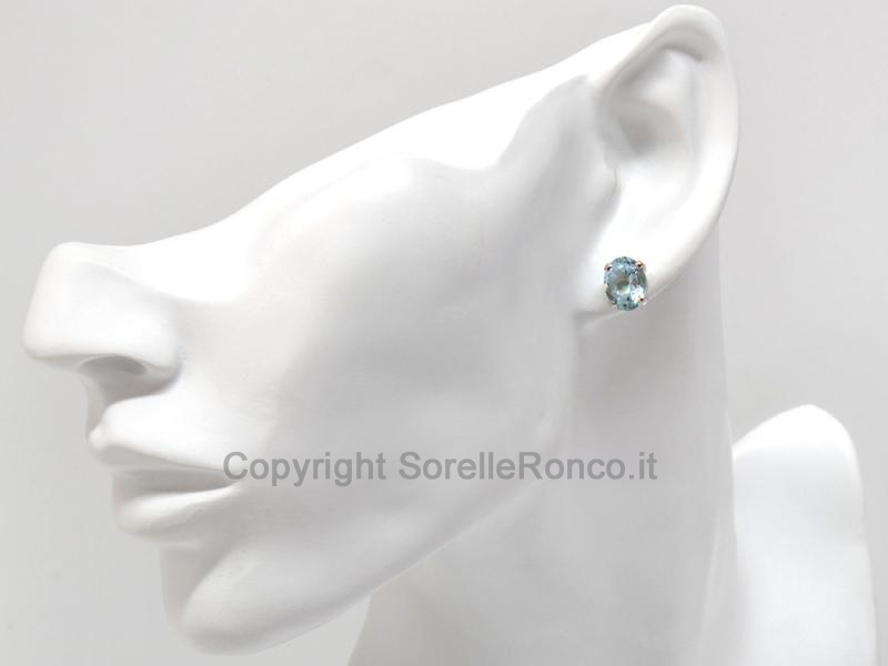 ORECCHINI ORO E ACQUAMARINA 4.40-5.20 CT