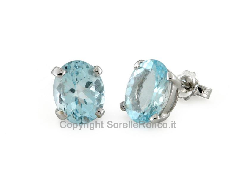 ORECCHINI ORO E ACQUAMARINA 4.40-5.20 CT