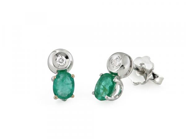 CF01907 - Orecchini con Smeraldi 0.70 Ct