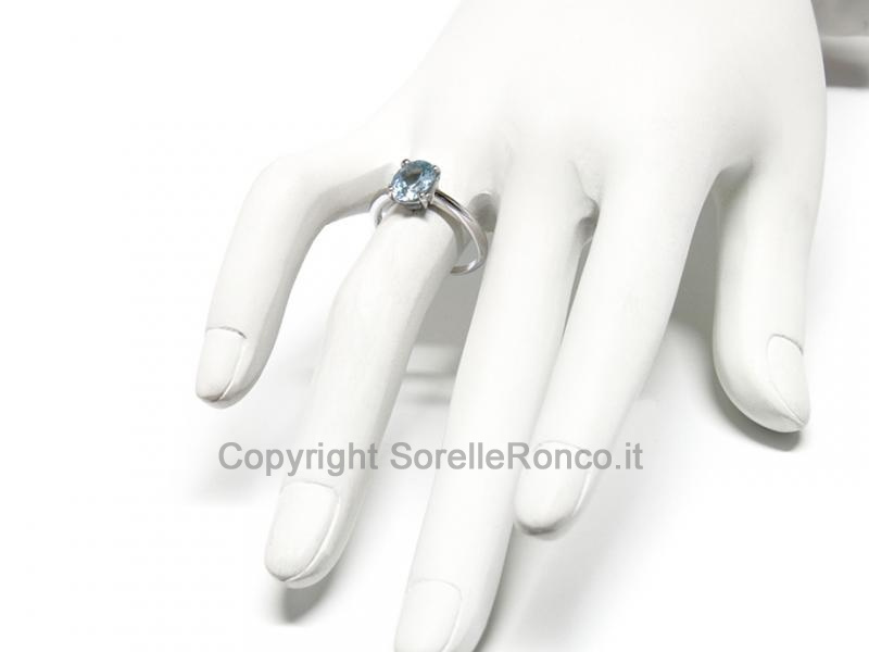ANELLO IN ORO CON ACQUAMARINA 1.80 CT