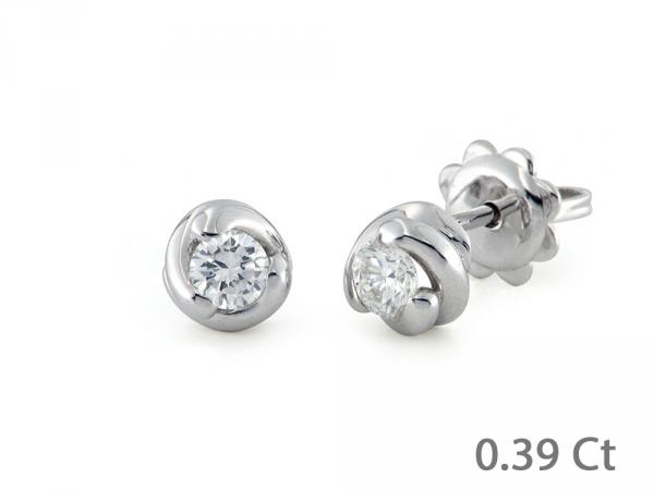 CF01930 - Orecchini Oro Bianco e Diamanti 0.39 Ct