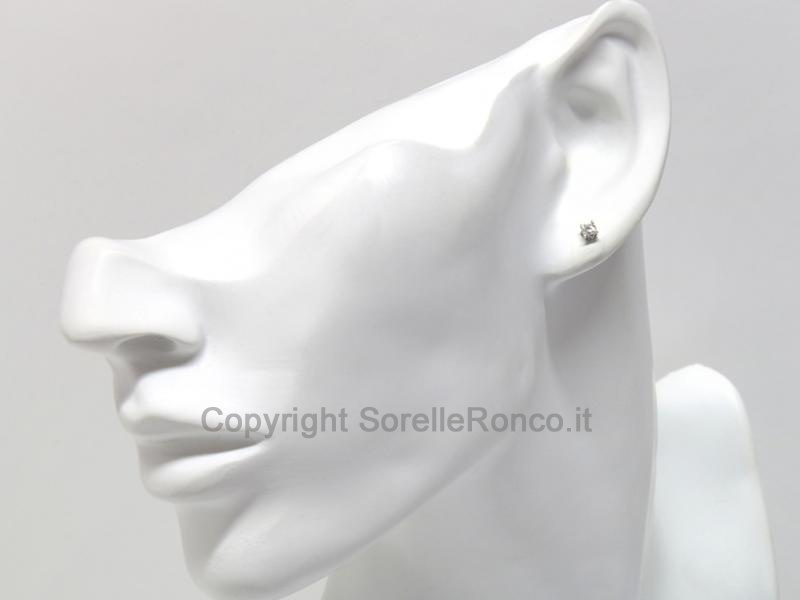 ORECCHINI ORO BIANCO E DIAMANTI 0.20CT