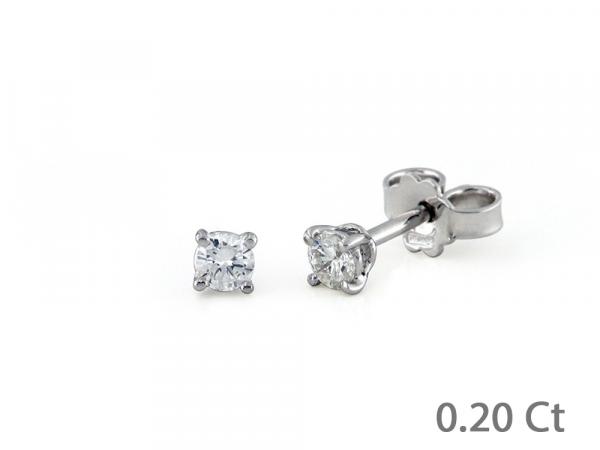 CF01932 - Orecchini Oro Bianco e Diamanti 0.20Ct