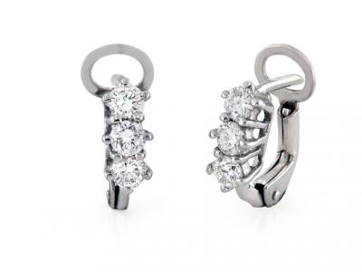 Orecchini Oro e Diamanti Trilogy 0.48 Ct