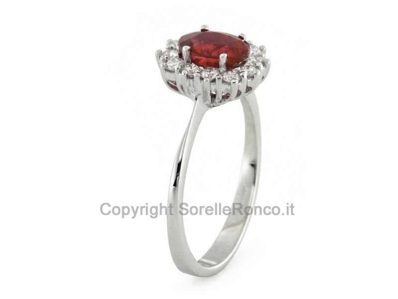 ANELLO ORO DIAMANTI E RUBINO 0.90-1.20 CT