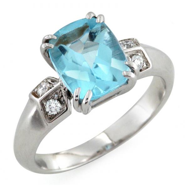 CF01944 - Anello in Oro con Acquamarina 1.50  Ct