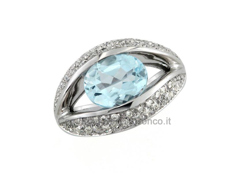 ANELLO IN ORO CON ACQUAMARINA 2.50  CT