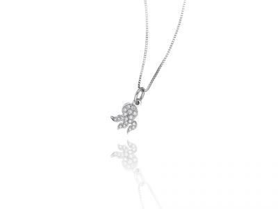 Collana Polipo e Pavé Diamanti 0.08 Ct