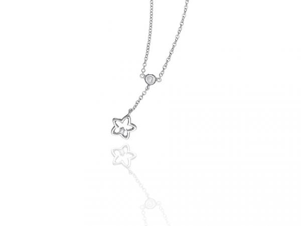 CF01957 - Collana con Pendente Stella e Diamanti