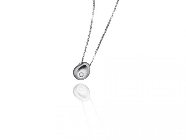 CF01964 - Collana Punto Luce con Diamante 0.02 Ct