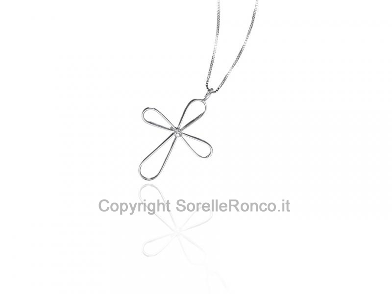 COLLANA CROCE DIAMANTE PUNTOLUCE