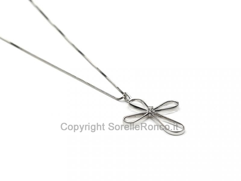 COLLANA CROCE DIAMANTE PUNTOLUCE
