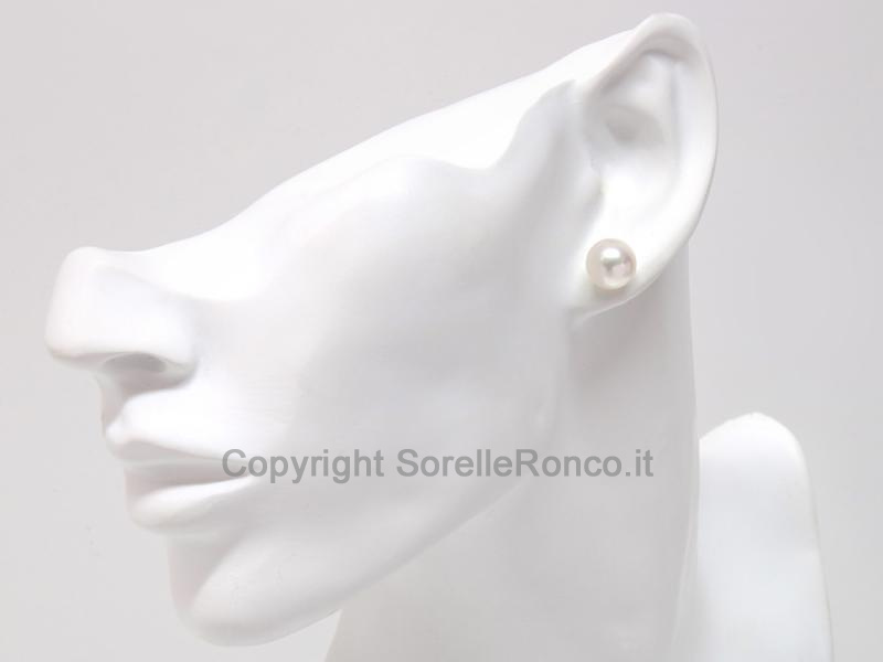 ORECCHINI PERLE AKOYA Ø 9.5 - 10 MM