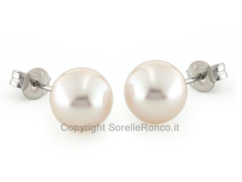 ORECCHINI PERLE AKOYA Ø 9.5 - 10 MM
