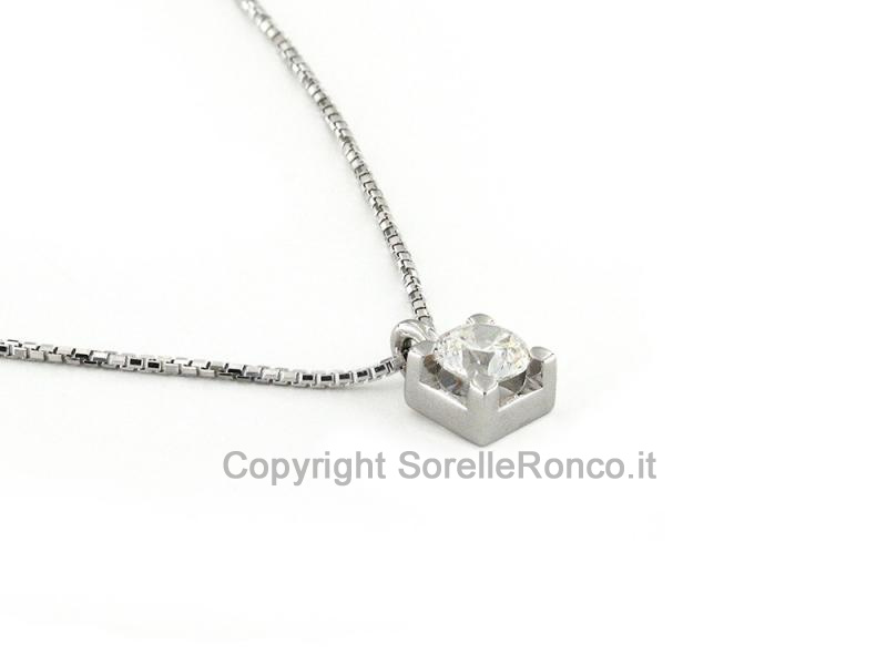 PUNTOLUCE IN ORO CON DIAMANTE 0.41 CT