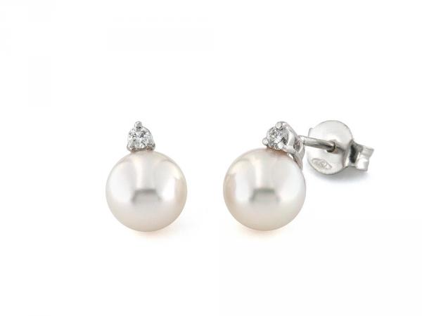 CF02024 - Orecchini con  Perle Akoya ø 7-7.5 mm